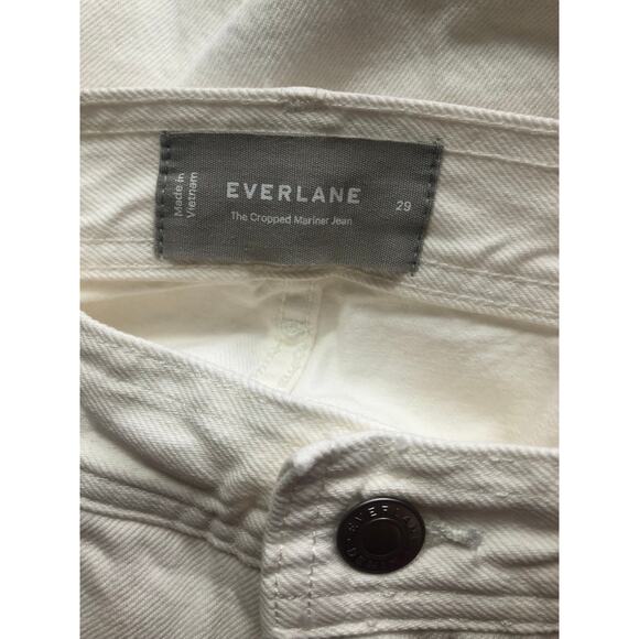 New Everlane The Mariner Cropped Jean White Size 29 Women - Picture 10 of 13